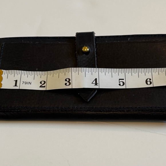 Madewell The Leather Post Wallet dark navy blue - Picture 8 of 11